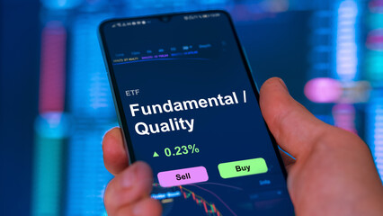 Invest in fundamental quality ETF, an investor buys or sell an etf fund.