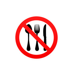 No eating vector sign,no food or drink allowed vector