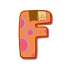 The bear for kid , Alphabet F  ,5000*5000 300Dpi 