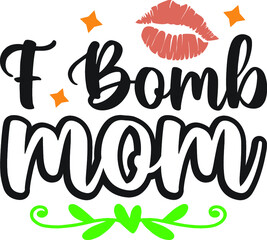 Obraz premium funnu mom svg