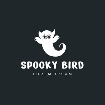 Spooky Owl logo design template