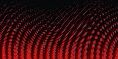 Red dot wave and black abstract background