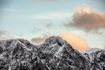 Fototapeta Zimowy widok na górę Giewont obraz
