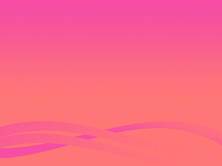 pink background with waves