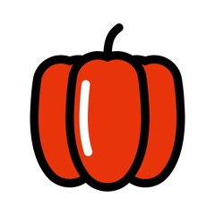 Isolated Paprika Icons EPS 10 Free Vector Graphic