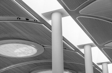 Naklejka premium modern architecture in an airport