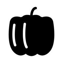 Isolated Paprika Glyph Icons EPS 10 Free Vector Graphic