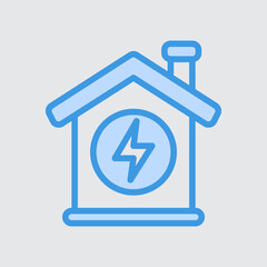 Smart house icon in blue style about smart home, use for website mobile app presentation