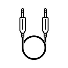 Audio, cable, plug in icon