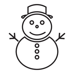Isolated Christmas Line SVG Free Vector Graphic