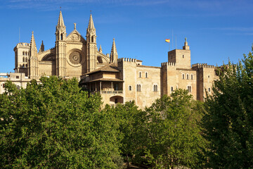 Fototapeta na wymiar Catedral de Mallorca ,siglo. XIII a siglo.XX .Palma.Mallorca.Islas Baleares. Spain.