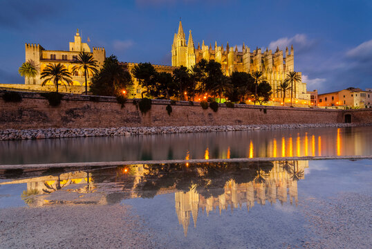 Catedral de Mallorca , siglo  XIII, Monumento Hist&oacute;rico-art&iacute;stico, Palma, mallorca, islas baleares, espa&ntilde;a, europa