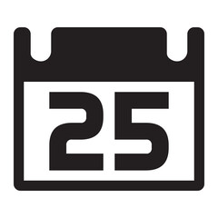 Isolated Christmas Glyph Icons SVG Free Vector Graphic