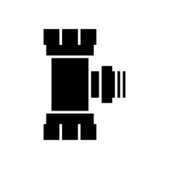 Isolated Pipe and Plumbing Glyph Icons SVG Free Vector Graphic