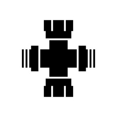 Isolated Pipe and Plumbing Glyph Icons SVG Free Vector Graphic