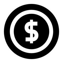 Obraz premium Isolated Currency and Cryptocurrency Glyph Icons SVG Free Vector Graphic