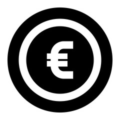 Isolated Currency and Cryptocurrency Glyph Icons SVG Free Vector Graphic