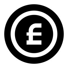 Isolated Currency and Cryptocurrency Glyph Icons SVG Free Vector Graphic