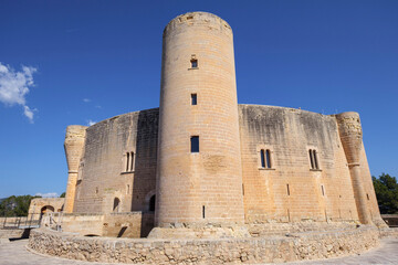 castillo de Bellver, siglo XIV, estilo g&oacute;tico, Mallorca, balearic islands, Spain