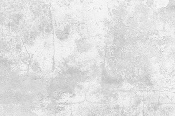 Old rough gray concrete wall with stucco relief pattern, photo texture. White scratched background....