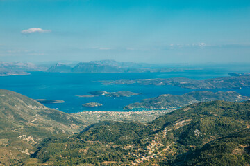 Fototapeta na wymiar landscape of Lefkada island Greece