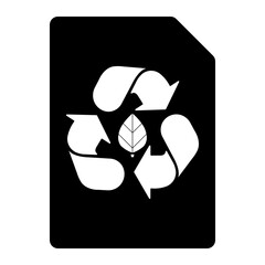 Isolated Ecology and Environment Glyph Icons SVG Free Vector Graphic