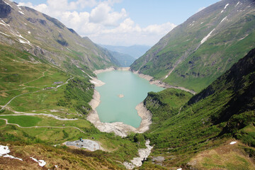 Kaprun Hochgebirgsstauseen - water reservoirs in mountains, Kaprun, Austria