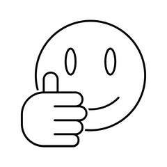 Black line icon for Good