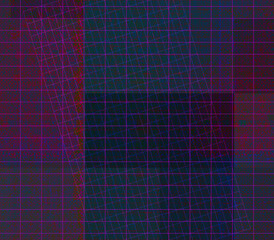 Abstract glitch art grid background image.