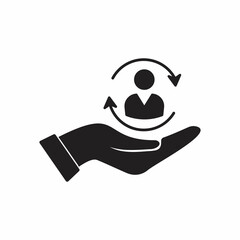 customer service icon illustration