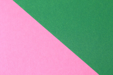 Fototapeta na wymiar textured green and pink paper background