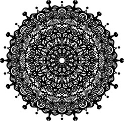 rangoli mandala design for stickers