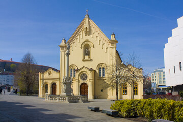 Fototapeta na wymiar St. Stephen's Church in Bratislava, Slovakia 