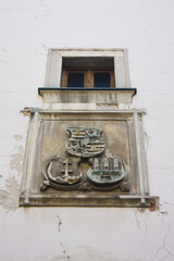 Coat arms on the Michael's Tower (Michalska Brana) in Bratislava