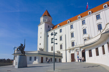 Monument to king Svatopluk in Bratislava Castle, Slovakia	
