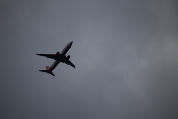 airplane in the sky