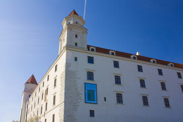 Fototapeta na wymiar Bratislava Castle in sunny day