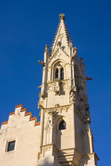 Fototapeta na wymiar Gothic one-navy Church of the Poor Clares from 14th century (now concert hall) in Bratislava 
