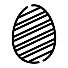 Isolated Happy Easter Line SVG Free Vector Graphic