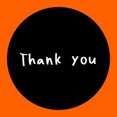 Words of gratitude. A token of gratitude. A sticker with the inscription - thank you. International Day - Thank you. January 11.