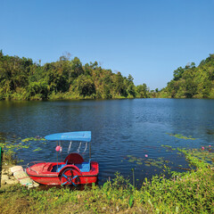 boat on the lake