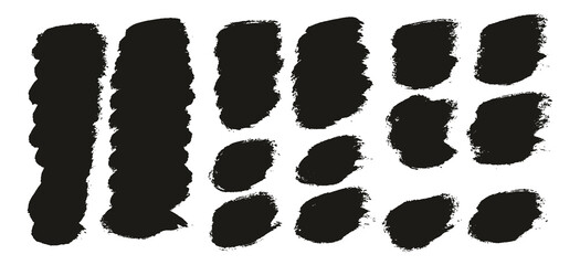Round Brush Thick Short Background Artist Brush High Detail Abstract Vector Background EXTRA Set 