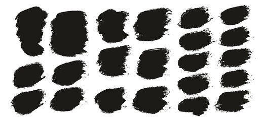 Round Brush Thick Short Background Artist Brush High Detail Abstract Vector Background EXTRA Set 