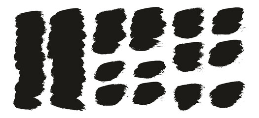 Round Brush Thick Short Background Artist Brush High Detail Abstract Vector Background EXTRA Set 