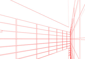 Abstract modern architecture