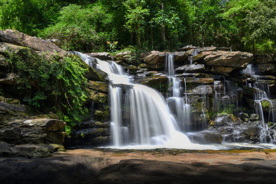 Tad noi waterfall at Na Yung - Nam Som National Park Udon Thani Province, Thailand