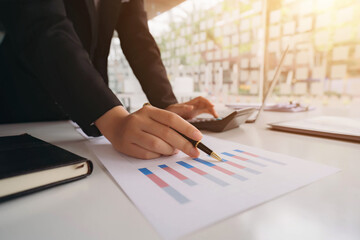 Business people meeting and planning business strategies together in the office