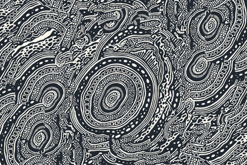 Hand Drawn Abstract Background. Vector Illustration