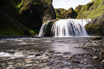 Stjórnarfoss Waterfall in southern Iceland