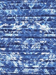 intricate creative pattern and design hexagonal kaleidoscopic style in shades of BLUE